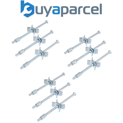 £12.99 • Buy X9 Kitchen Worktop Joining Bolts 150mm Panel Butt Connectors Worktop Clamps