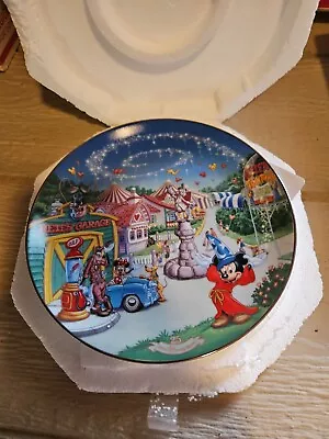 Walt Disney World 25th Anniversary Mickey's Toon Town Fair Collector Plate #509A • $18