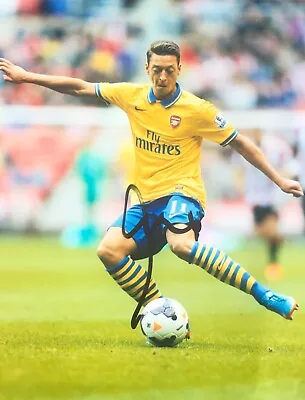  Mesut Ozil Signed Arsenal Image H 10x8 Photo UACC Registered Dealer AFTAL COA • $94.71