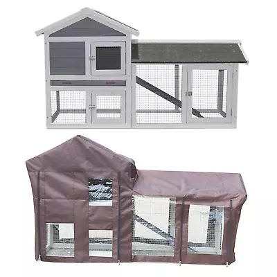 £99.95 • Buy Savona Rabbit Hutch Outdoor Cover 2 Tier Double Level Guinea Pig Large Run