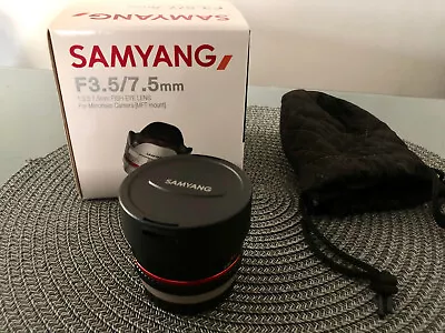 Samyang 7.5mm F/3.5 UMC Lens For MFT (Black) • $150