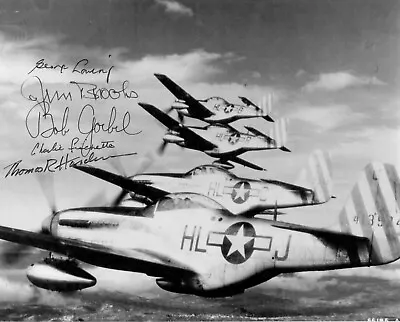 31st Fighter Group Signed 5 Wwii Aces 8x10 Photo Super Rare!! • $199.95