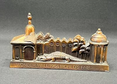 Wonder Wall 1984 New Orleans World's Fair Metal Copper Finish Souvenir Building • $39.99