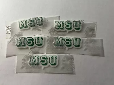 5 Small NCAA Michigan State Spartans Iron-On Transfer Patches.  Fast Shipping. • $5.89