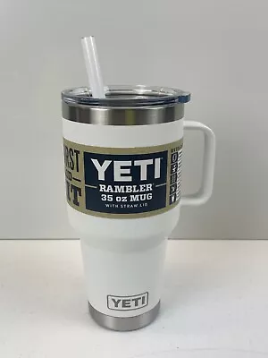 Brand New Yeti 35oz (1L) Rambler Mug With Straw White • $90