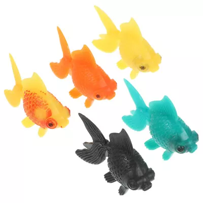  5 Pcs Artificial Moving Floating Goldfish Lifelike Ornament Aquarium • $5.99