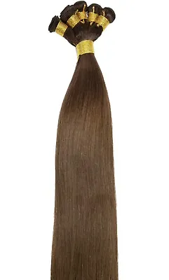20″ Hand-Tied Weft 120 Grams Human Remy Hair Extensions #4 • $149.99