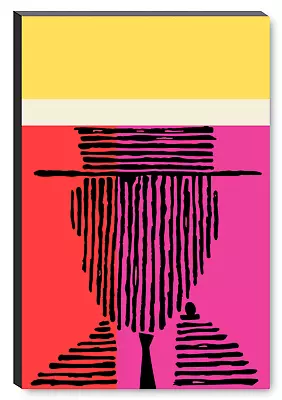 The Brute No. 1 - Canvas Print - Solid Colors - Pink~Red~Yellow - By Roy Kuhlman • $272