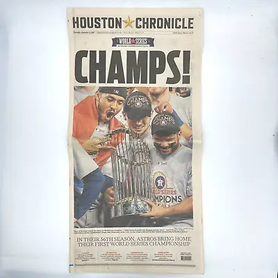 2017 Houston Astros World Series CHAMPS! Houston Chronicle • £10.63