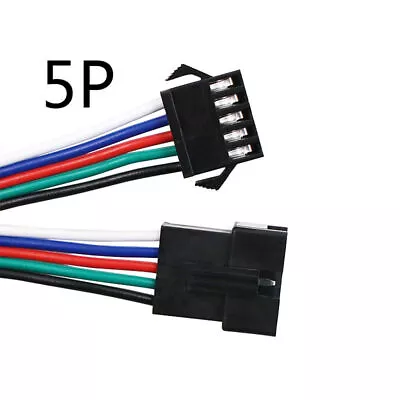 2pin 3pin 4pin 5pin Male Female Extension 22AWG LED Strip JST SM Plug Connector • $35.19