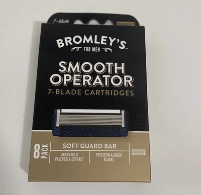 $25.46 • Buy 8 Bromley's Smooth Operator 7 Blade Razor Cartridges Also Works W/Dorco Handles