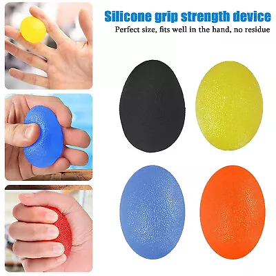 Silicone Therapy Exercise Ball For Hand Strength Relief - Grip Stress Relief NEW • £6.11