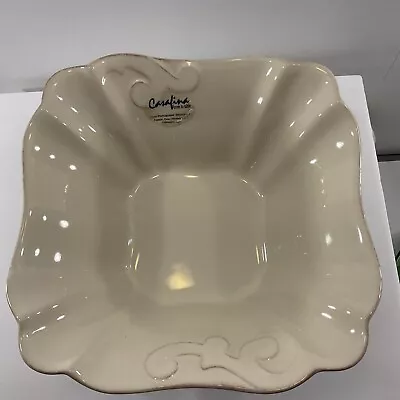 £24.02 • Buy Carafina Portuguese Stoneware Carastone Arabesque Crème Soup/cereal Bowl