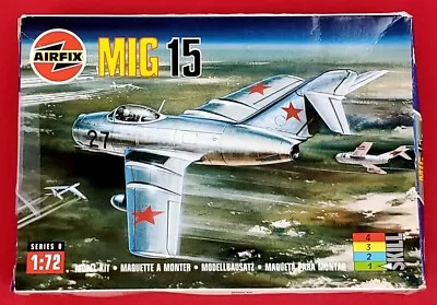 Vintage Airfix MIG 15 1:72 Air Force Model Kit • $15