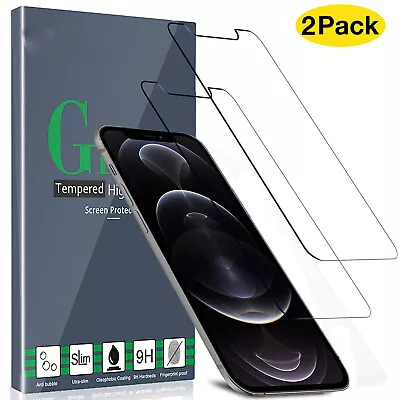 Scratch&Impact Protection Tempered Glass Film For IPhone 13/12/pro/max 2-Pack • $32.99