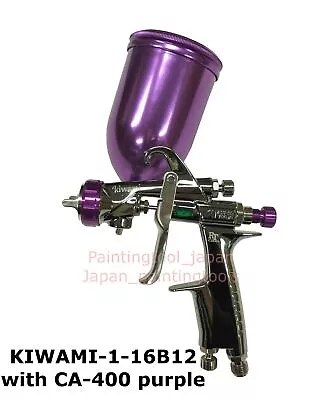 ANEST IWATA KIWAMI-1-16B12 1.6mm Metallic Pearl Spray Gun With CA-400 Purple Cup • $456.02