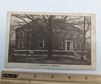 Vintage Picture Card Carnegie Library Reservoir Unknown City • $1.20