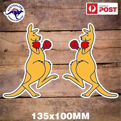 Boxing Kangaroo Sticker Pair Left & Right Australia • $10.20