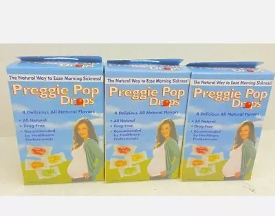 Preggie Pop Drops Assorted 12 Count Per Box Lot Of 3 (36 Total) Morning Sickness • $13.92