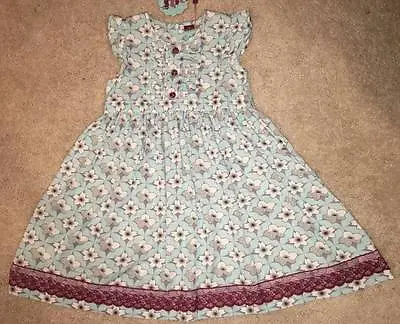 NWT Matilda Jane Character Counts Blue Knit Flower Satine Dress 8 9 10 Yrs • $49.99