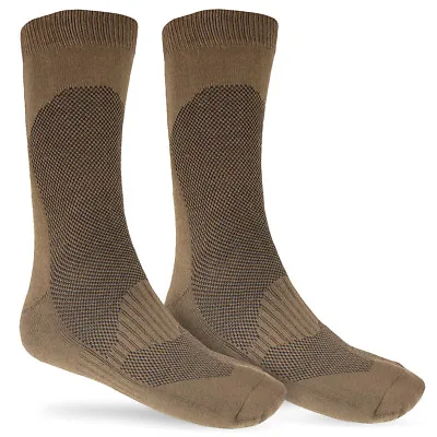 £12.90 • Buy Mil-Tec Long Coolmax Boot Socks Coyote Mens Cadet Summer Military Army Hiking