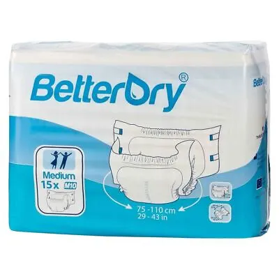 BetterDry Adult Diapers W/ Plastic Backing • $104.99