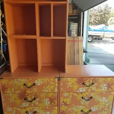 Drexel 2 Piece Dresser And Bookshelf In Whimsy Pattern (1969 Original Owner) • $1500