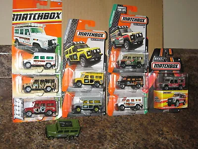 Matchbox Lot Of 10 Land Rover Defender 110 4X4 Variation Yellow White Best Of • $79.99