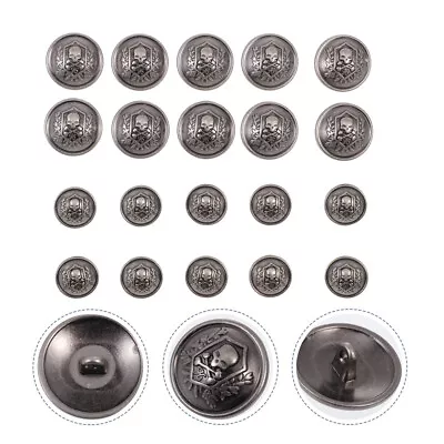 20pcs Metal Buttons Blazer Set Skull Metal Suits Buttons Vintage Buttons • $11.30