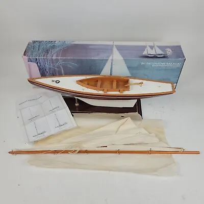 VTG Sailing Yacht Wood Model Ship Kit 24  Sailboat - Minimal Assembly • $99.99