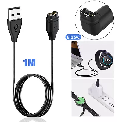 1M USB Power Charger Cable Fast Charging Charge Dock Data Cord For Garmin Watch • $8.98