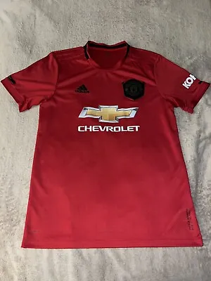2019-2020 Manchester United Jersey Home Medium Adidas Used Kit Red M • $25