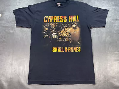 Vtg GIANT TAG Cypress Hill 2000 Skull & Bones Concert Tour Cities Shirt Black M  • $118.50