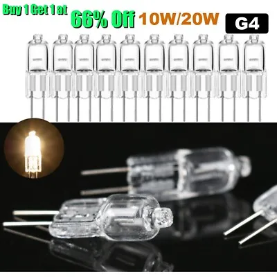 10PCS G4 10W/20W Halogen Capsule Bulbs Replacements For LED Lamps 12V Warm White • £3.35