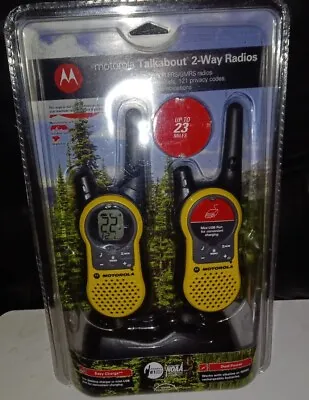 NEW SEALED Motorola Talkabout MH230R Two Way Radios ~ 2-pack  DUEL POWER  • $61.98