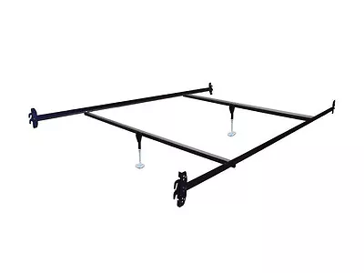 Full Size Hook On Bed Frame Rails With 2 Cross Beams And 2 Legs • $88.95
