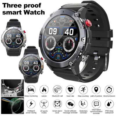 $48.99 • Buy Smart Watch Bluetooth 5.0 Heart Rate Blood Pressure Oxygen Touch Screen Bracelet