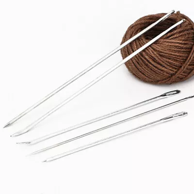 £2.99 • Buy 5Pcs Alloy Burlap Sack Bag Pack Curved Tip Needles Stitching Sewing DIY Supplies