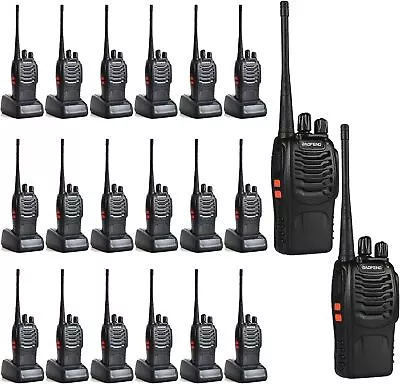 Baofeng 20Pcs Handheld Walkie Talkies BF-888S USB 2-Way Radios With Earphones • $249