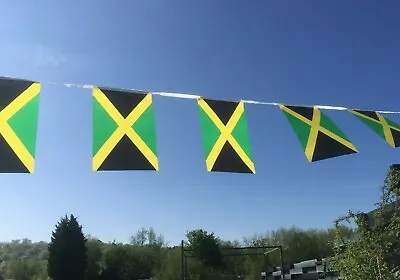 SALE BARGAIN Jamaica Jamaican Fabric Bunting Various Lengths Free Post • £3.25