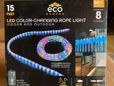 EcoScapes LED Color-Changing 15' Rope Light By Enbrighten - BUY MORE & SAVE!!!! • $24.65