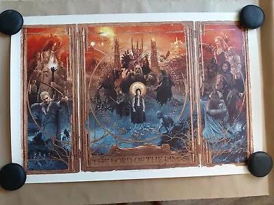 Lord Of The Rings Trilogy Poster By Gabz Screen Print Regular Edition Like Mondo • $229.05