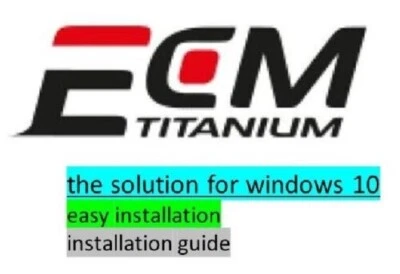 £4.99 • Buy NEW.MEGA PACK ECM Titanium (Windows 10 Virtual Machine)