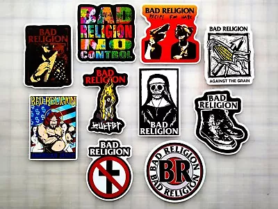 Bad Religion Vinyl Sticker Lot (10 Pack) Punk Misfits Dead Kennedys Descendents • $12.99