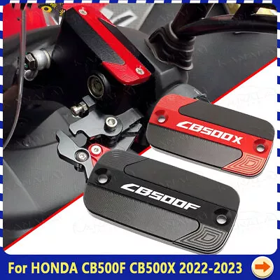 For HONDA CB500F CB500X 2022-2023 Motorcycle CNC Brake Fluid Reservoir Cover • $17.66