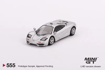 MINI GT 1:64 McLaren F1 Magnesium Silver Model Car In Blister Packaging MGT00555 • $12.99