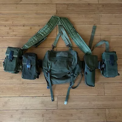 VTG Vietnam War M-1961 U.S. Military Combat Field Pack W/ Loaded Bearing Vest • $109