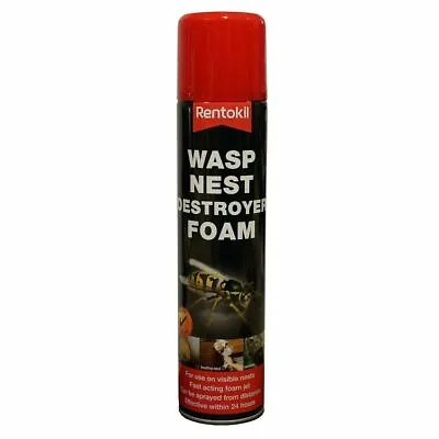 Wasp Nest Killer Destroyer Foam Spray Aerosol Rentokil Pest Control Home Garden • £8.99