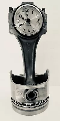 $38.99 • Buy Vintage Piston W/ Connecting Rod CLOCK By Jay Lensink Metal Art, Ford Race Car
