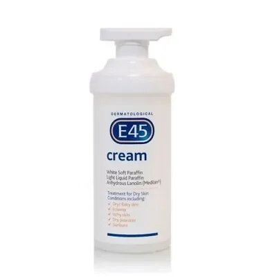 E45 Cream 500g - Soothe Dry Itching Flaking Chapped Rough And Calloused Skin • £17.99